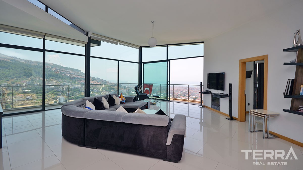 Exclusive Design Villa for Sale in Alanya With Endless Sea View - 11218