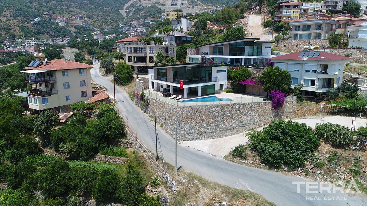 Exclusive Design Villa for Sale in Alanya With Endless Sea View - 11223
