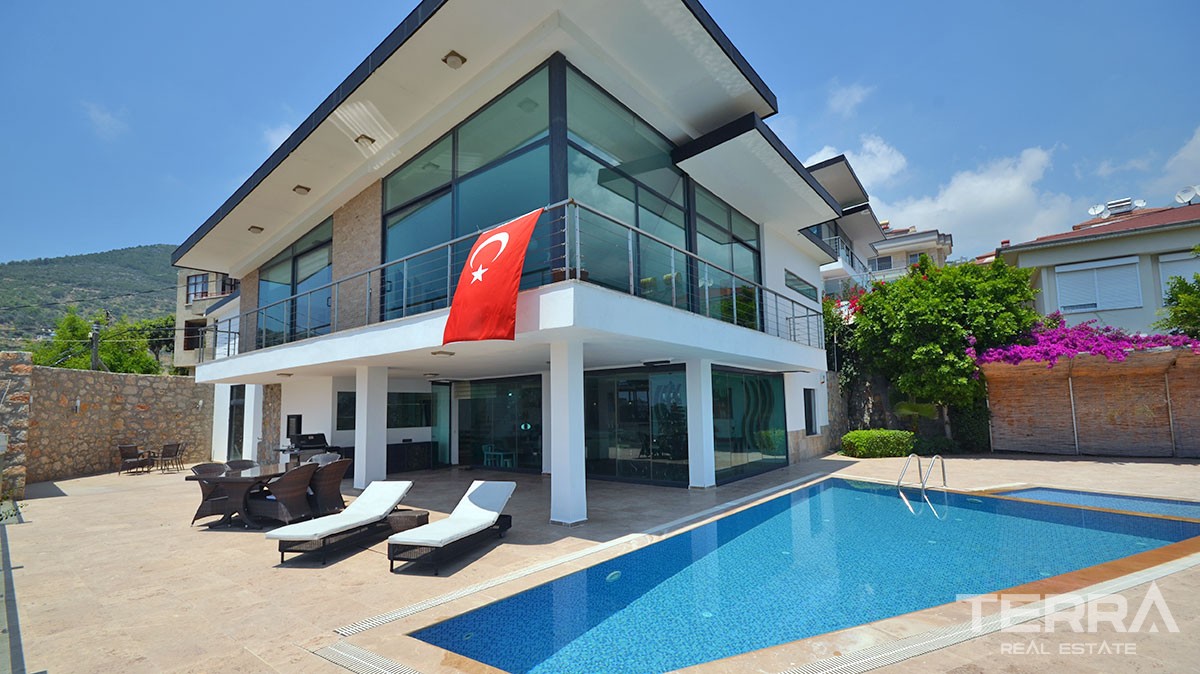 Exclusive Design Villa for Sale in Alanya With Endless Sea View - 11227