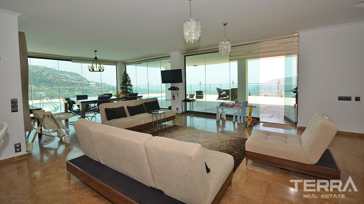 Exclusive Design Villa for Sale in Alanya With Endless Sea View - 11234