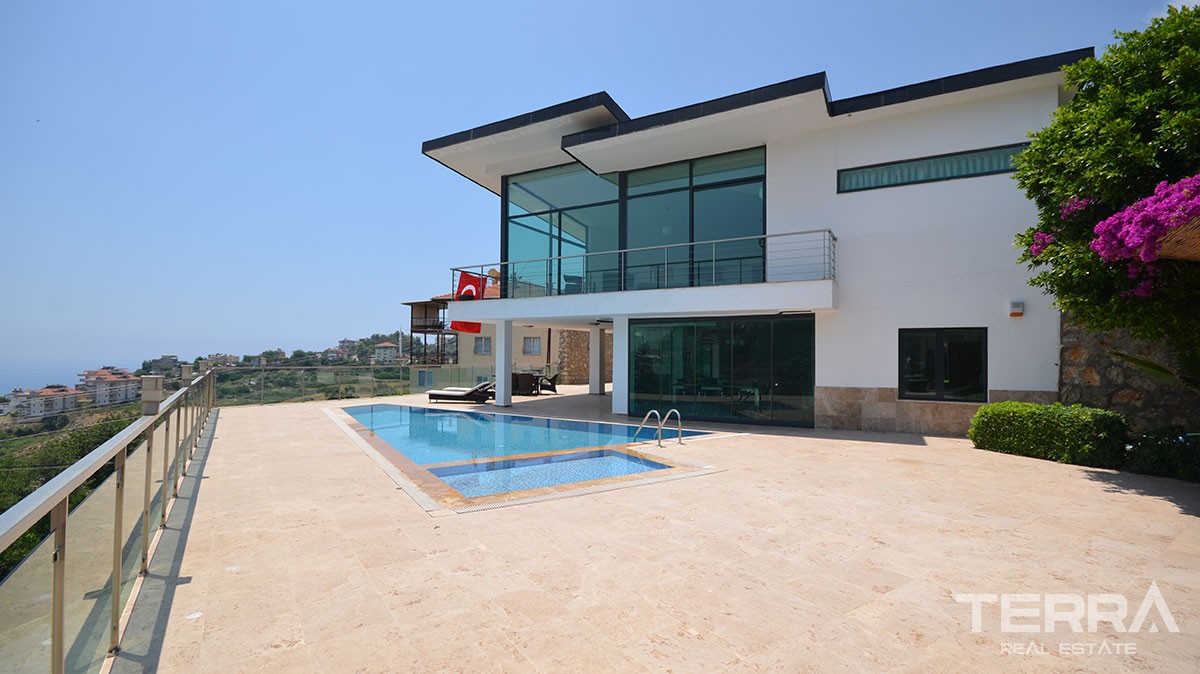 Exclusive Design Villa for Sale in Alanya With Endless Sea View - 11237