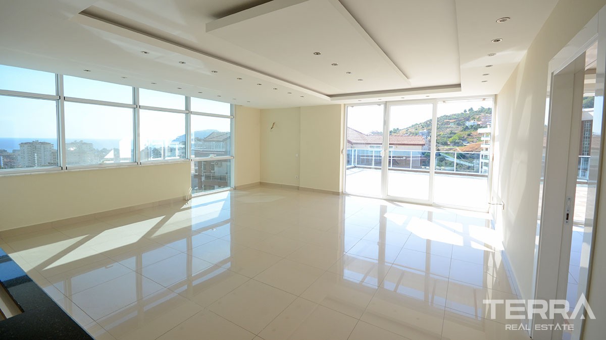 Exclusive sea view penthouse for sale in Alanya, Cikcilli - 11430