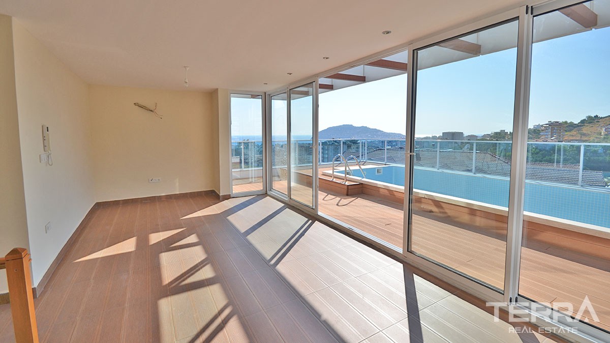 Exclusive sea view penthouse for sale in Alanya, Cikcilli - 11441