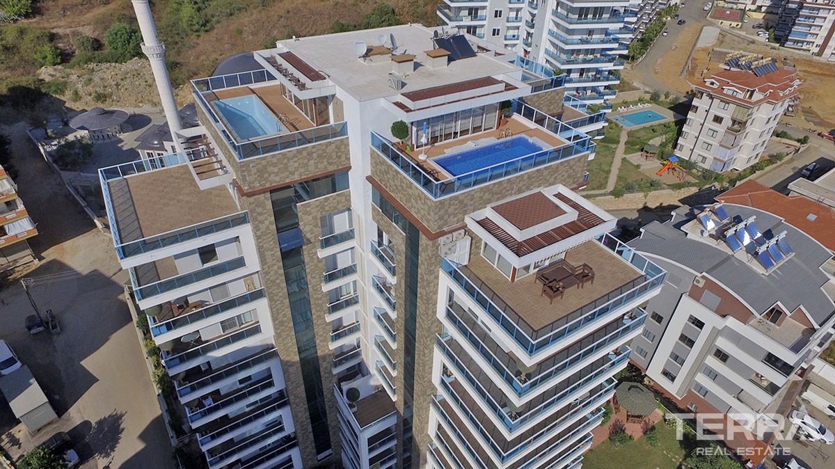 Exclusive sea view penthouse for sale in Alanya, Cikcilli - 11450