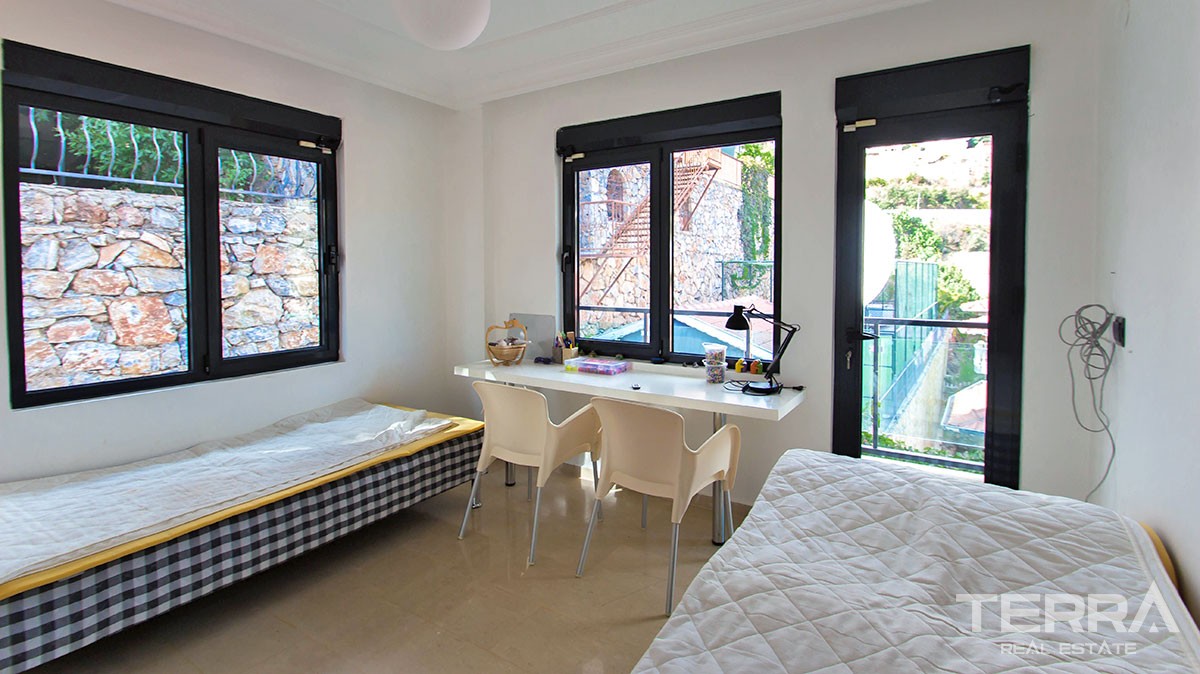 Großes Doppelhaus mit herrlichem Meerblick in Alanya Tepe - 11529