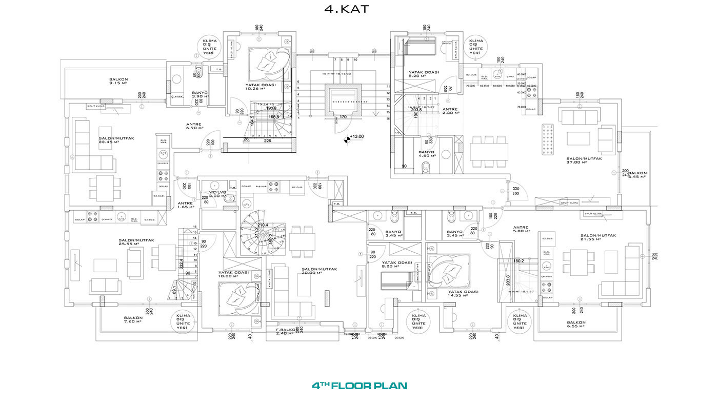 New Apartments in the middle of Alanya City Centre for sale - 48450