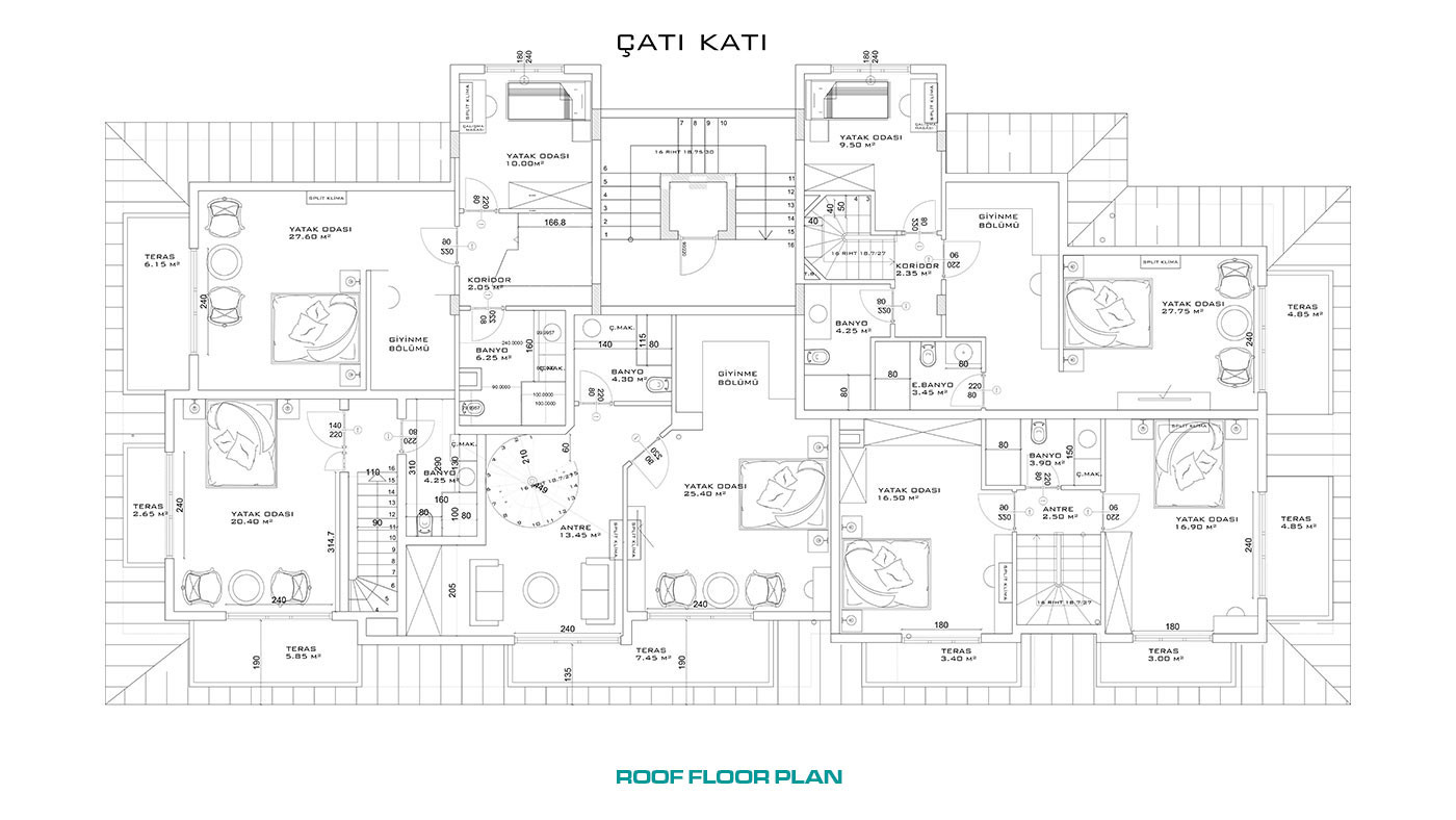 New Apartments in the middle of Alanya City Centre for sale - 48451