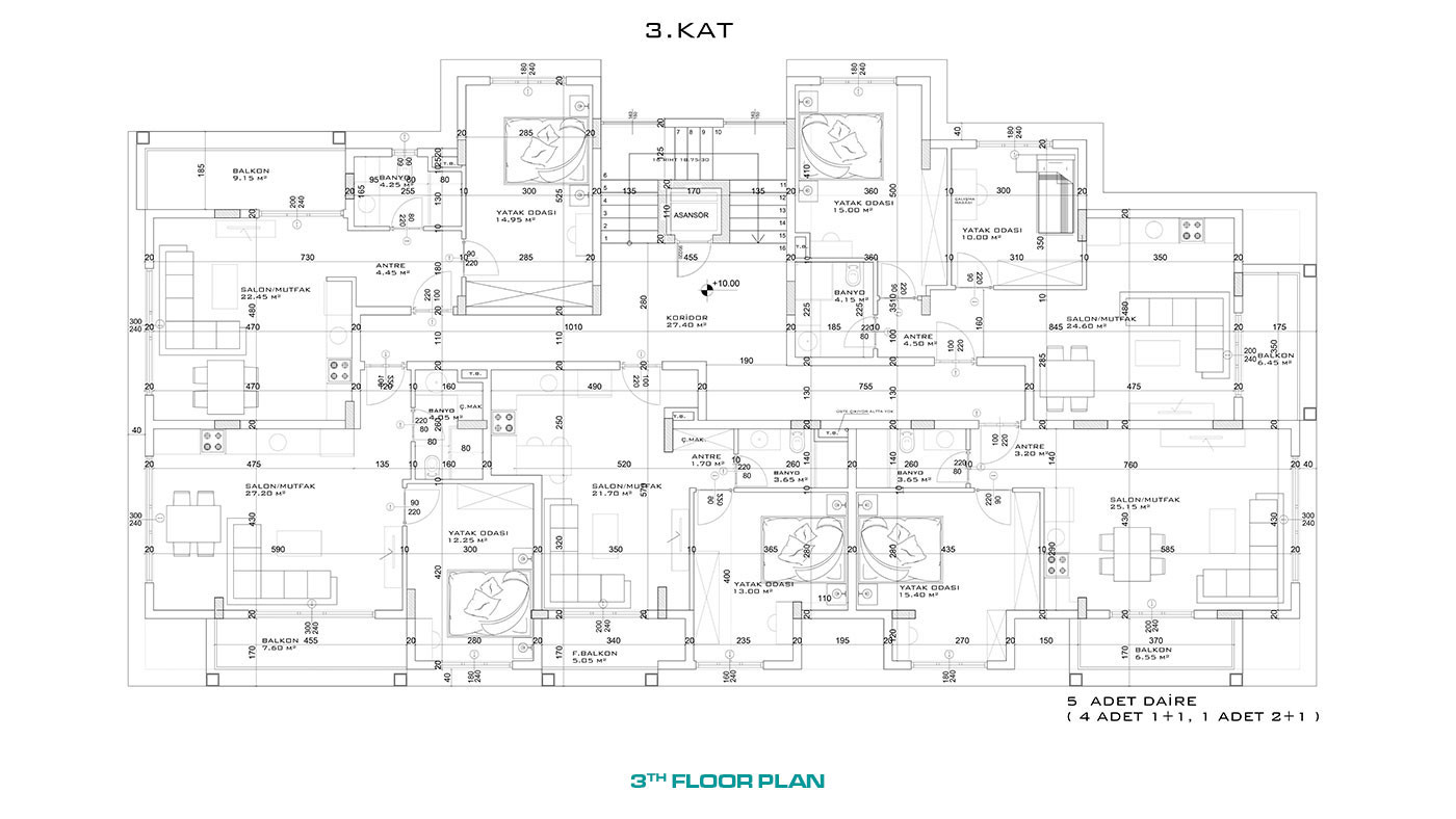 New Apartments in the middle of Alanya City Centre for sale - 48452