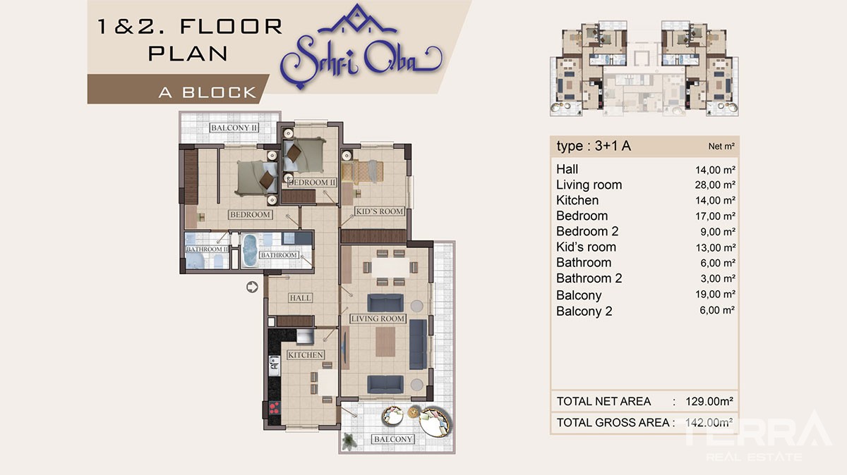 Spacious and luxury apartments for sale in Oba, Alanya - 11837