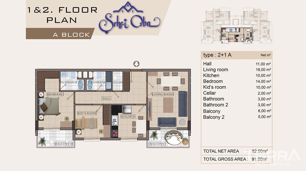Spacious and luxury apartments for sale in Oba, Alanya - 11838