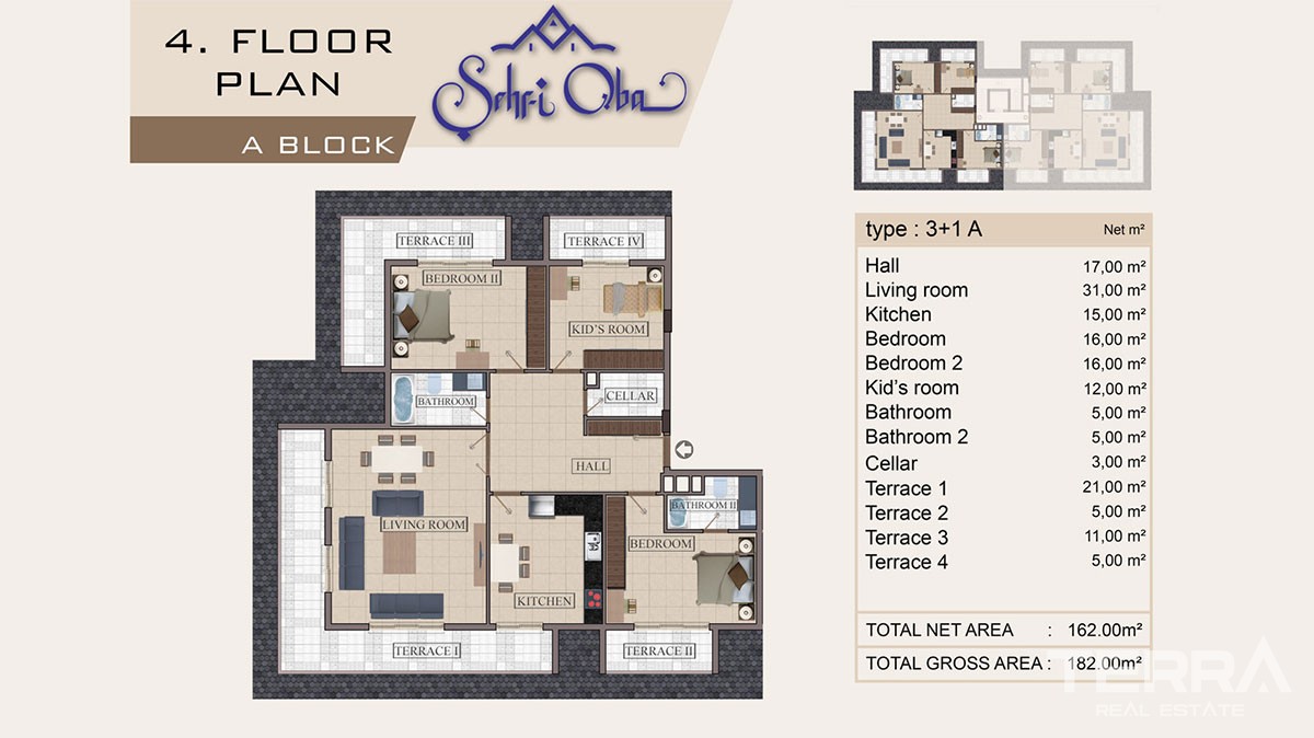 Spacious and luxury apartments for sale in Oba, Alanya - 11840