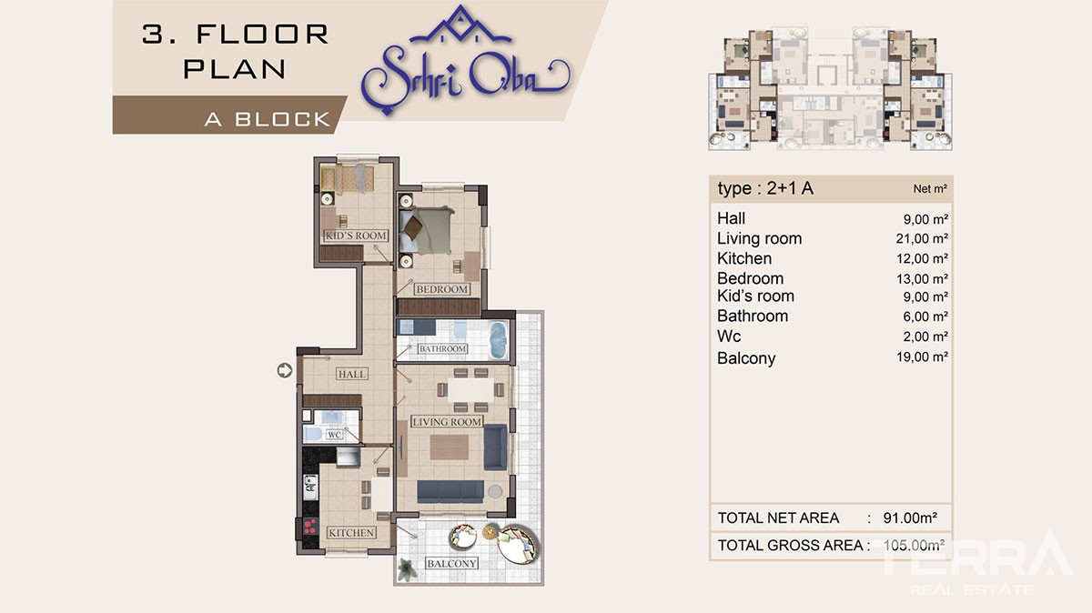 Spacious and luxury apartments for sale in Oba, Alanya - 11841