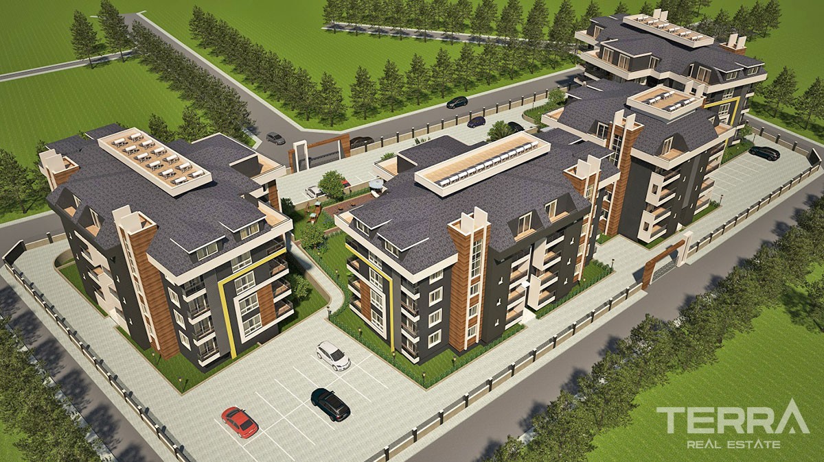 Haseki Oba Wohnungen zum Verkauf mit einzigartigem Design in Alanya - 11867