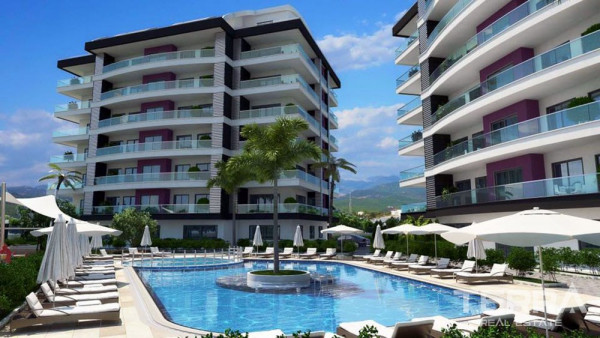 Geräumige Luxuswohnungen zum Verkauf in Alanya, Oba