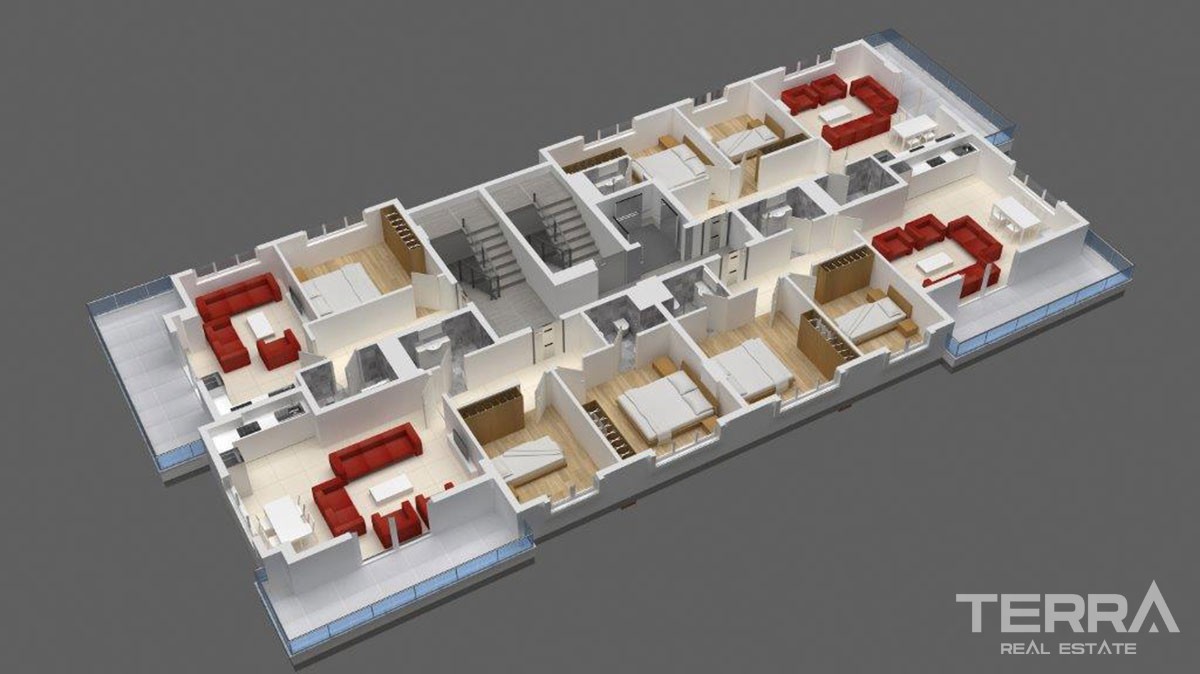 Brand new luxury apartments for sale in Mahmutlar Alanya - 11956