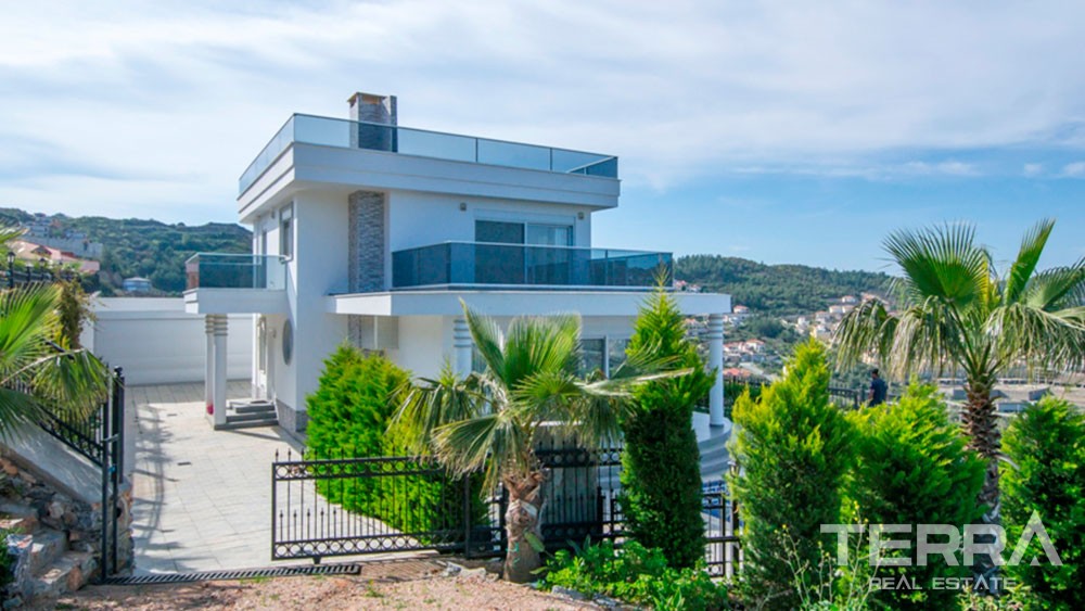 Detached sea view villa for sale in Kargıcak, Alanya - 11961