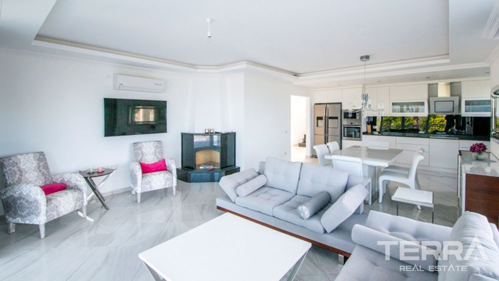 Detached sea view villa for sale in Kargıcak, Alanya - 11967