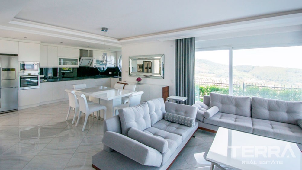 Detached sea view villa for sale in Kargıcak, Alanya - 11968
