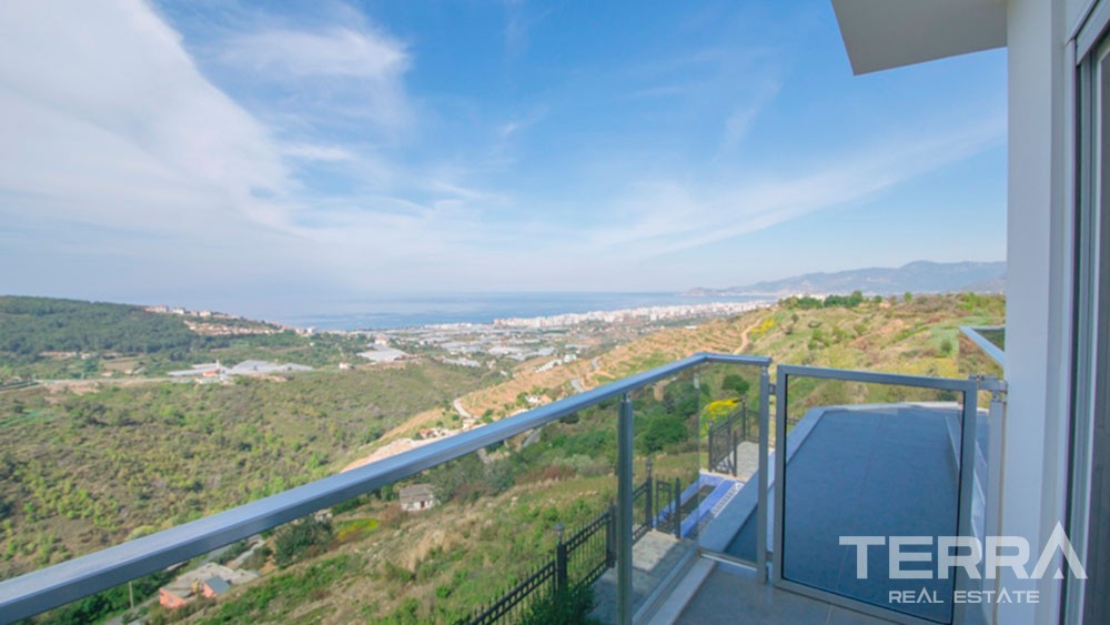 Detached sea view villa for sale in Kargıcak, Alanya - 11985