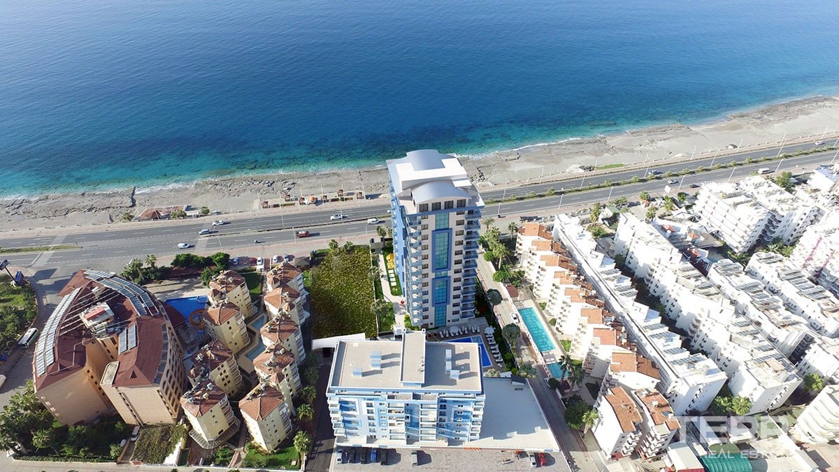 Sea Front New Apartments for Sale in Alanya Mahmutlar