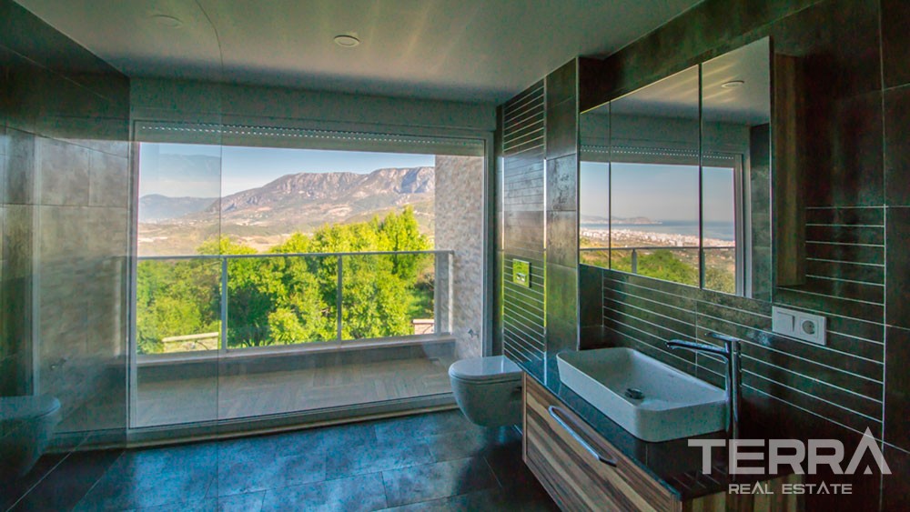 Exclusive sea view villa for sale in Alanya, Kargicak - 12152