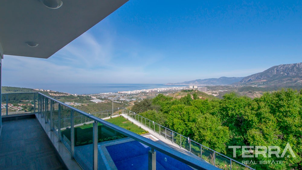 Exclusive sea view villa for sale in Alanya, Kargicak - 12156