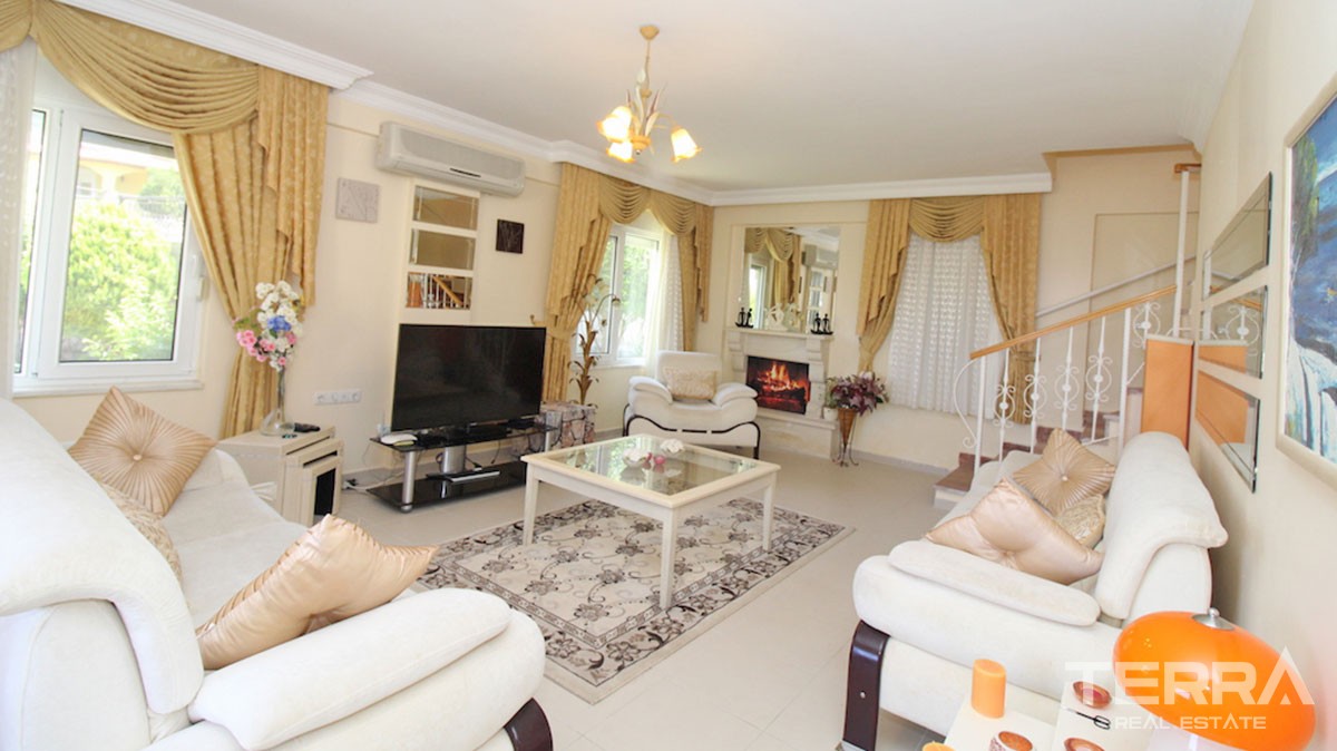 Fully furnished detached villa for sale in Alanya, Kargıcak - 12166