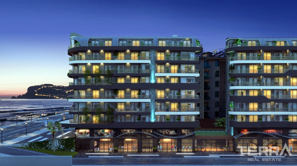 Exclusive sea front apartments for sale in Alanya