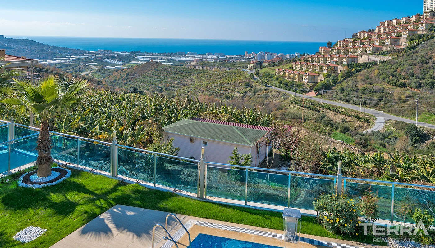 Luxury Villas for Sale with Endless Sea View in Alanya Kargıcak - 12267