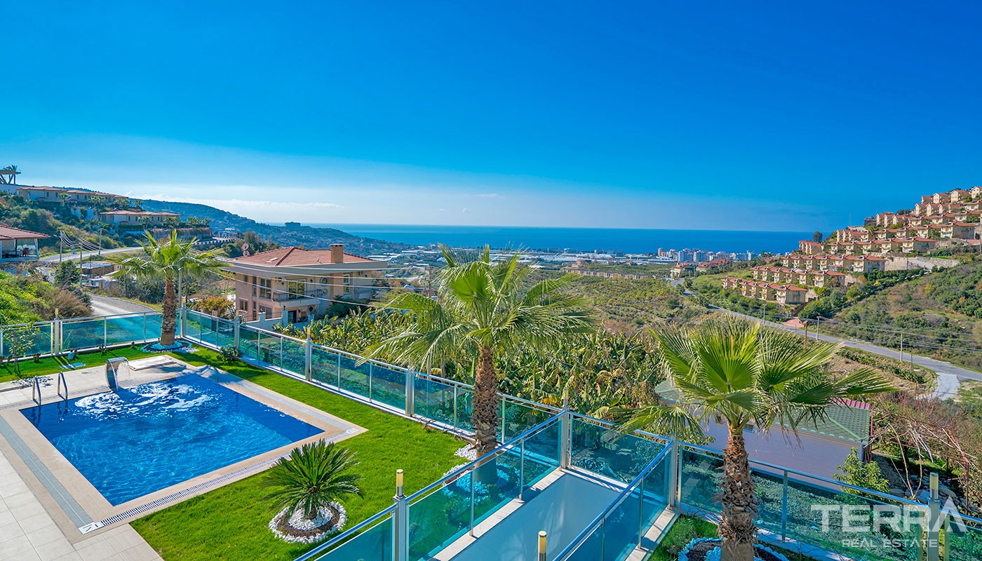 Luxury Villas for Sale with Endless Sea View in Alanya Kargıcak - 12272
