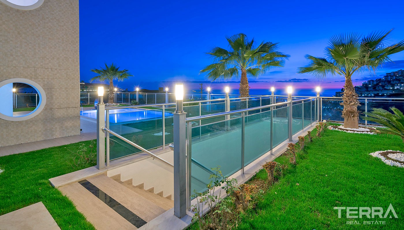 Luxury Villas for Sale with Endless Sea View in Alanya Kargıcak - 12273