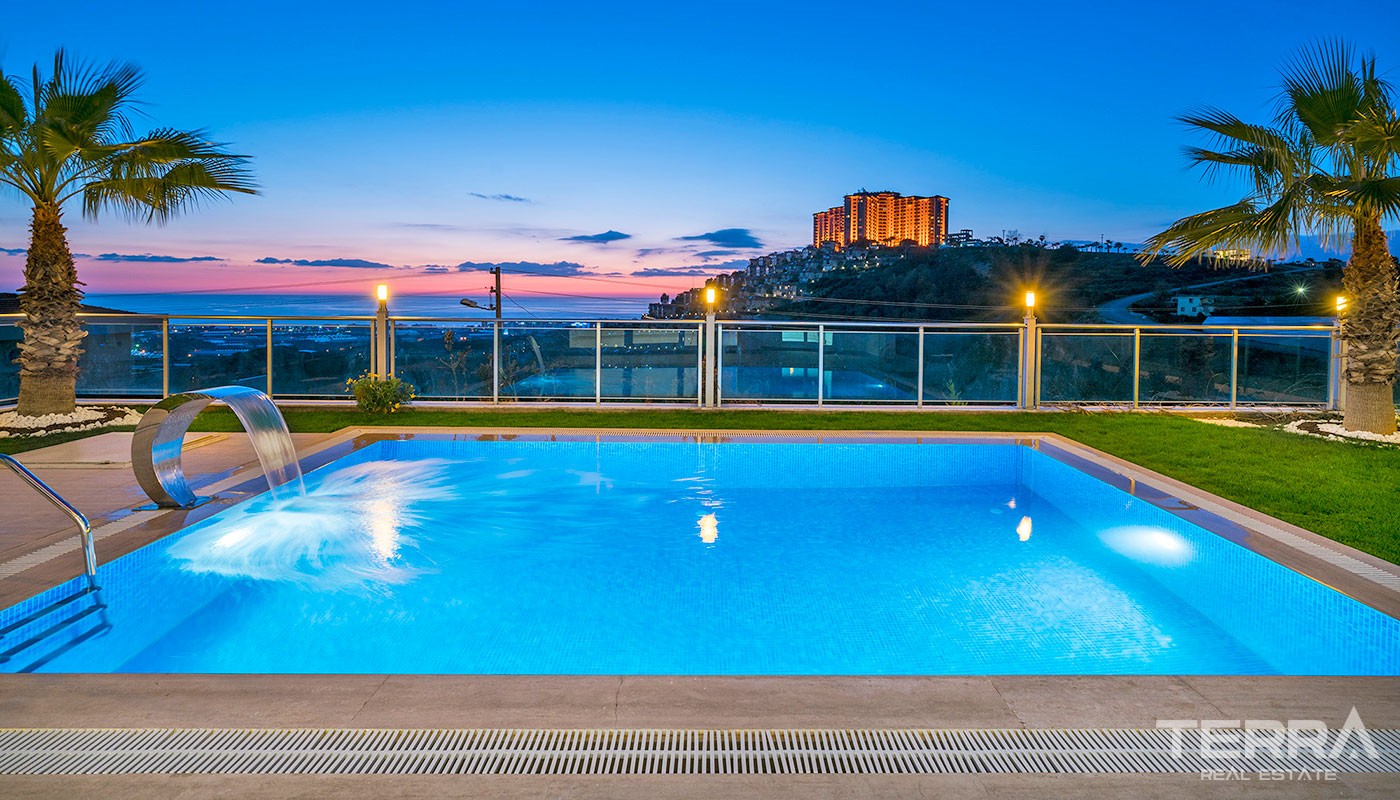 Luxury Villas for Sale with Endless Sea View in Alanya Kargıcak - 12281