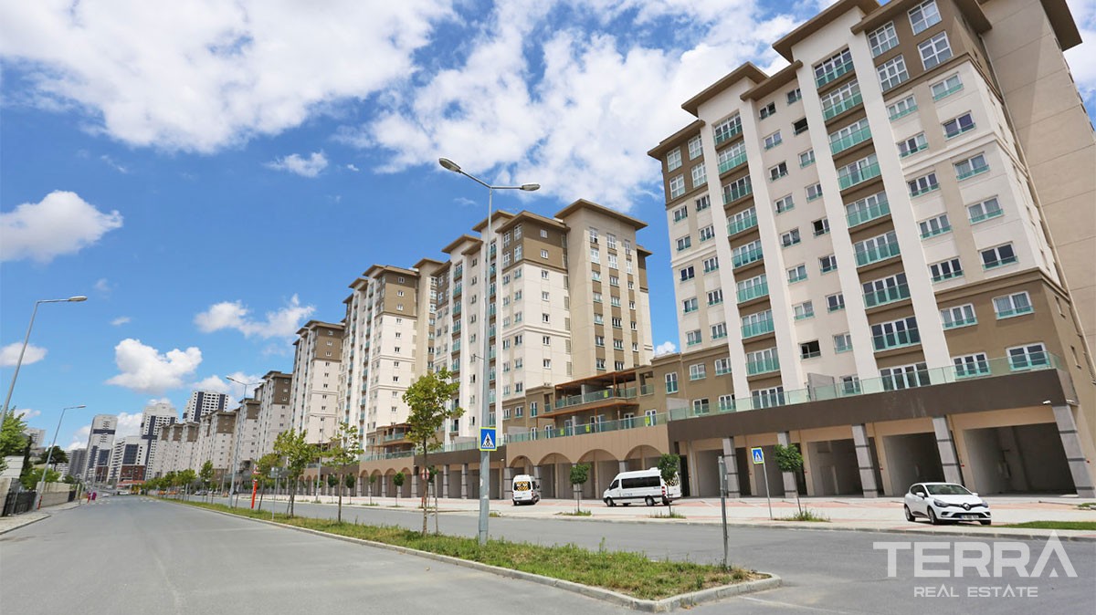 Completed Apartments in Istanbul Başakşehir with Extended Payment Plan