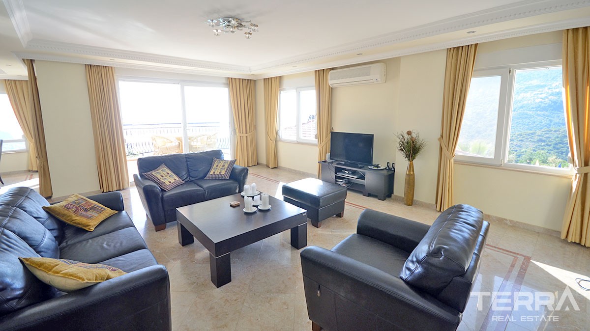 Endless sea view villa for sale in Alanya Bektaş - 12422