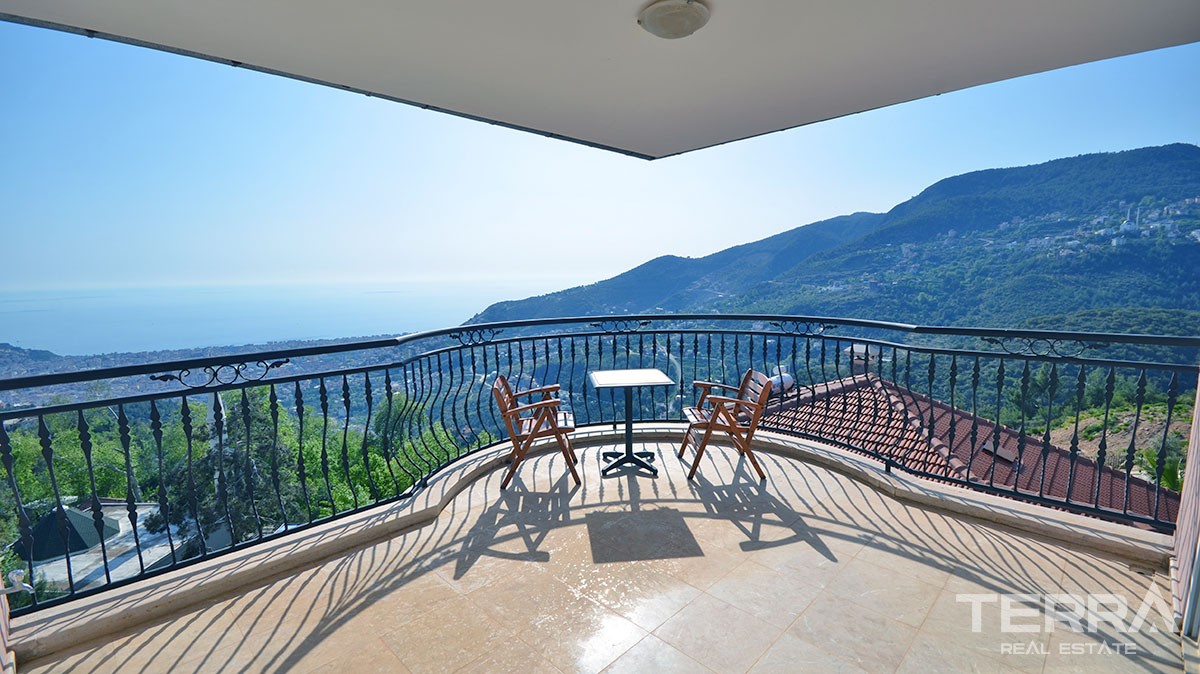 Endless sea view villa for sale in Alanya Bektaş - 12438