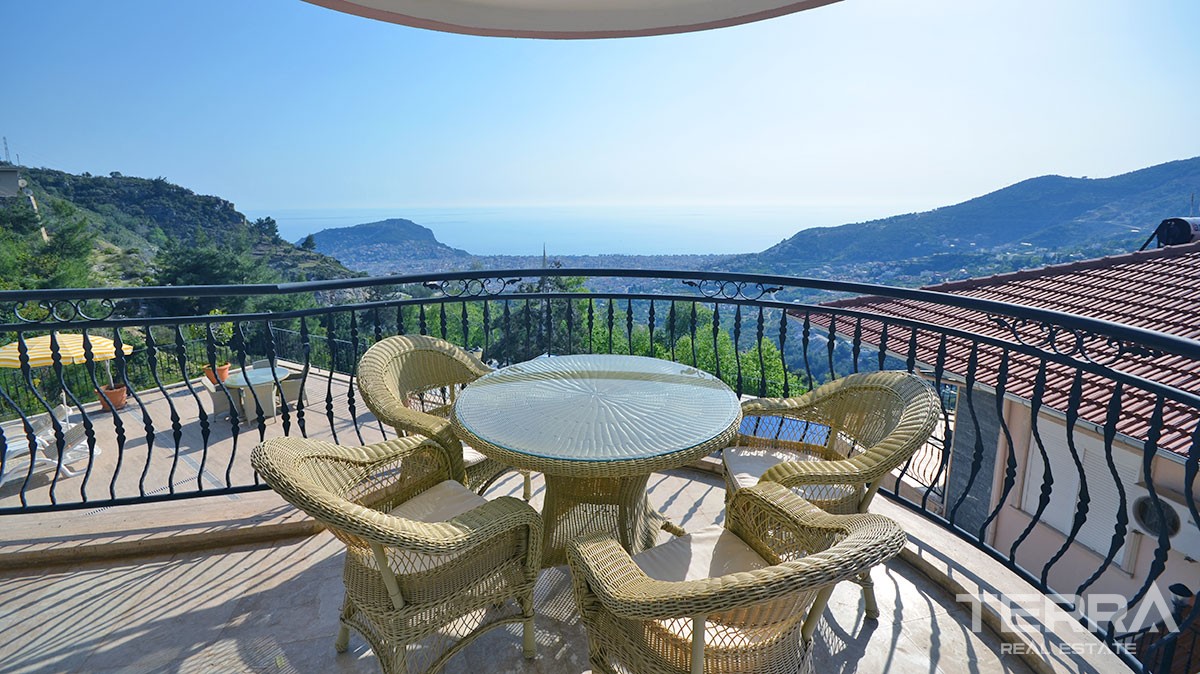 Endless sea view villa for sale in Alanya Bektaş - 12443