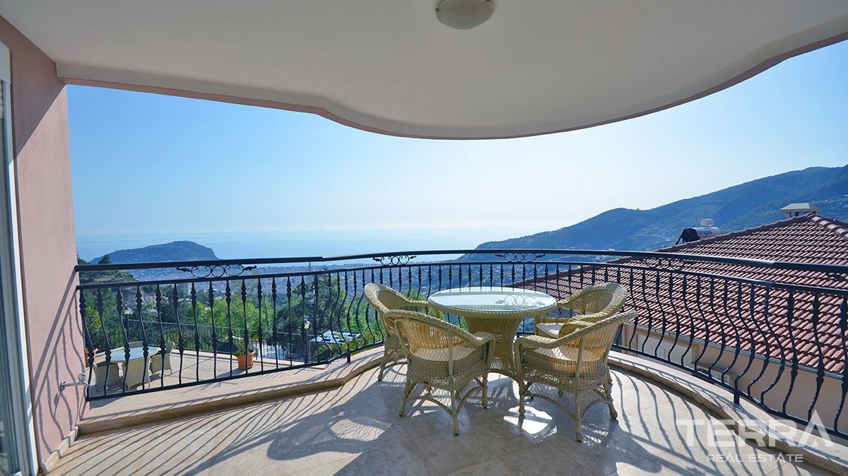 Endless sea view villa for sale in Alanya Bektaş - 12444