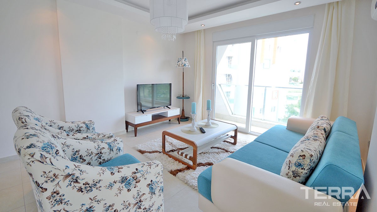 Furnished 2 bedroom apartment for sale Avsallar Alanya at Emerald Park - 12503