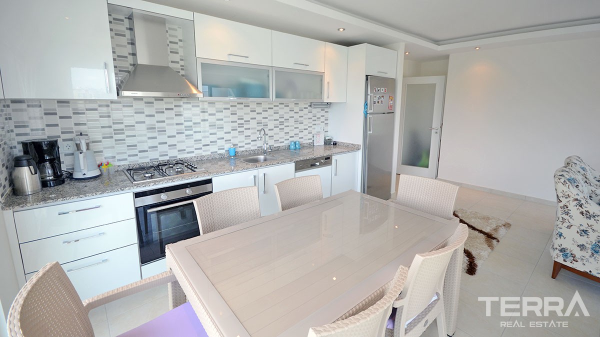 Furnished 2 bedroom apartment for sale Avsallar Alanya at Emerald Park - 12506