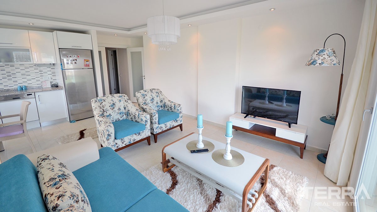 Furnished 2 bedroom apartment for sale Avsallar Alanya at Emerald Park - 12507