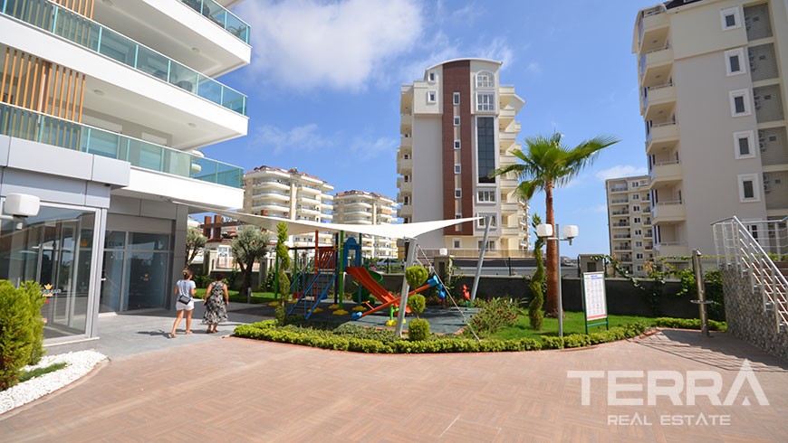 Furnished 2 bedroom apartment for sale Avsallar Alanya at Emerald Park - 12517