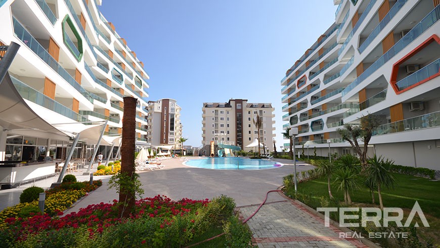 Furnished 2 bedroom apartment for sale Avsallar Alanya at Emerald Park - 12518