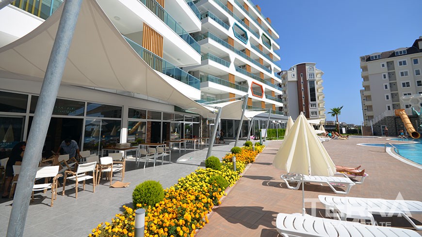 Furnished 2 bedroom apartment for sale Avsallar Alanya at Emerald Park - 12519