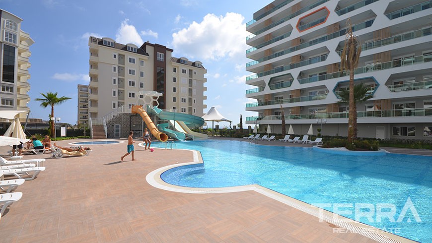 Furnished 2 bedroom apartment for sale Avsallar Alanya at Emerald Park - 12520