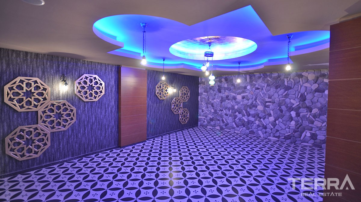Furnished 2 bedroom apartment for sale Avsallar Alanya at Emerald Park - 12524