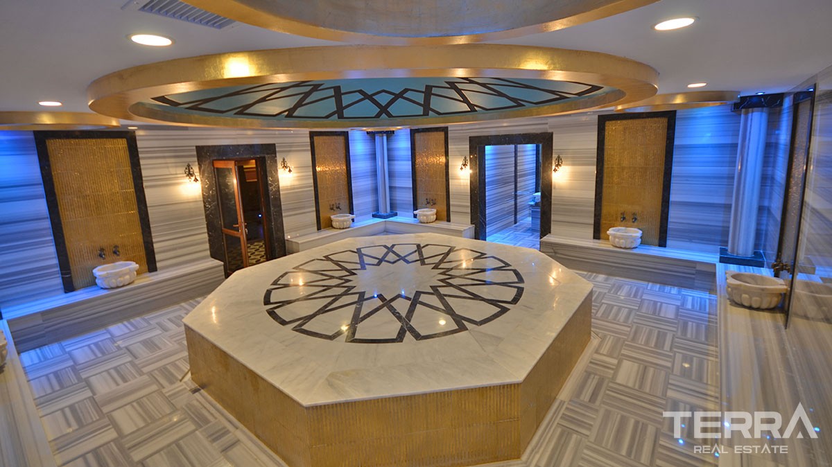 Furnished 2 bedroom apartment for sale Avsallar Alanya at Emerald Park - 12525