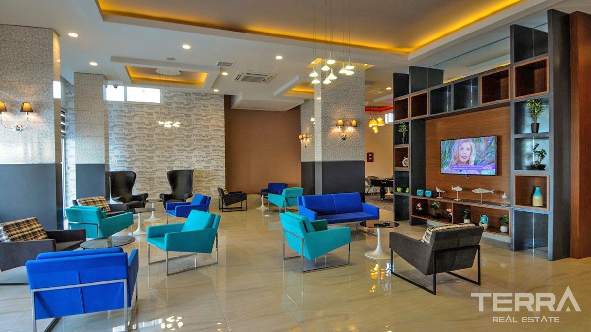 Furnished 2 bedroom apartment for sale Avsallar Alanya at Emerald Park - 12528