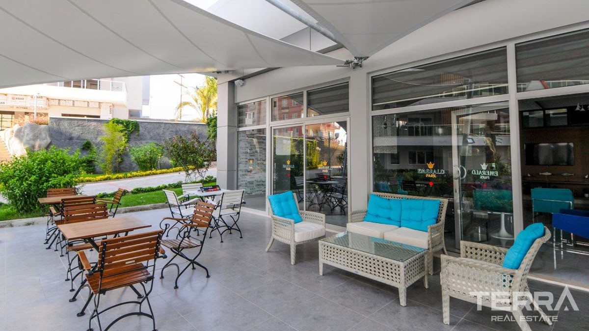 Furnished 2 bedroom apartment for sale Avsallar Alanya at Emerald Park - 12534