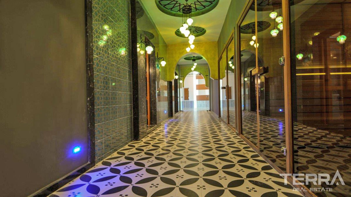 Furnished 2 bedroom apartment for sale Avsallar Alanya at Emerald Park - 12536