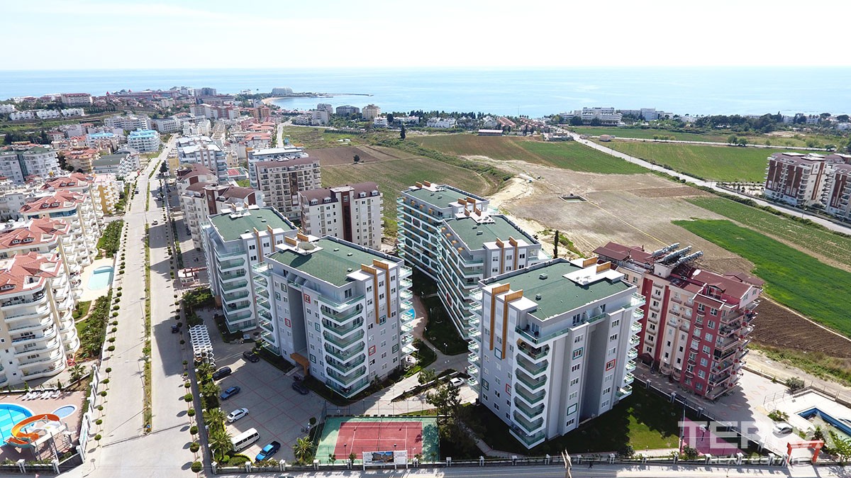 Furnished 2 bedroom apartment for sale Avsallar Alanya at Emerald Park - 12538